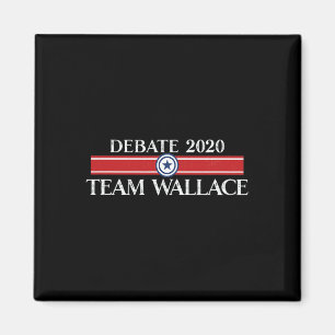 Funny Team Wallace Presidential Dete Trump Biden  Magnet