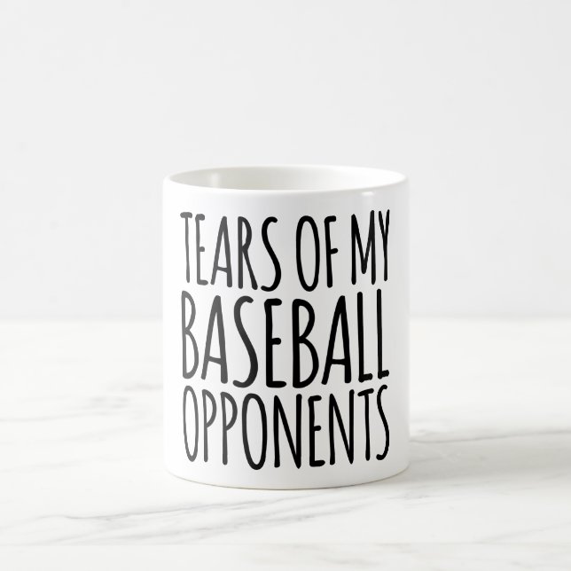 Funny Tears Of My Baseball Opponents Coffee Mug (Center)