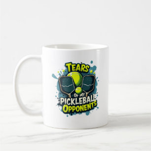 Funny Tears of my Pickleball Opponents Typography Coffee Mug