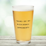 Funny Tears of my Pickleball Opponents Typography Glass<br><div class="desc">Funny modern shot glass reading TEARS OF MY PICKLEBALL OPPONENTS in a trendy minimalist typography design.</div>