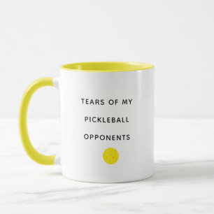 Funny Tears of my Pickleball Opponents Typography Mug