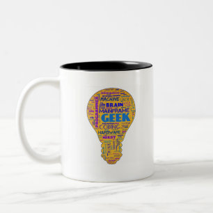 Funny Tech Humour Geek - Coders Gift Two-Tone Coffee Mug