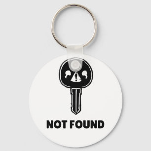 Funny Tech Keychain – “404 Key Not Found” Design