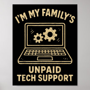 Funny Tech Lover Graphic Tee Computer Geek Nerd En Poster