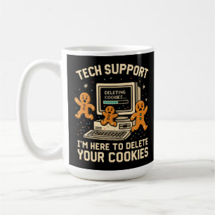 Funny Tech Support Delete Cookies Coffee Mug