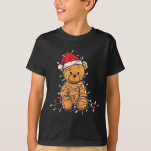Funny Teddy Bear Christmas Graphics Lights Lover T-Shirt