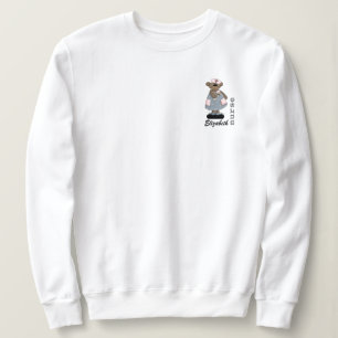 Funny Teddy Bear Design Custom Nurse Sweatshirts