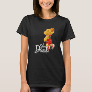 Funny Teddy Bear Slam Dunk, Teddy Bear Basketball  T-Shirt