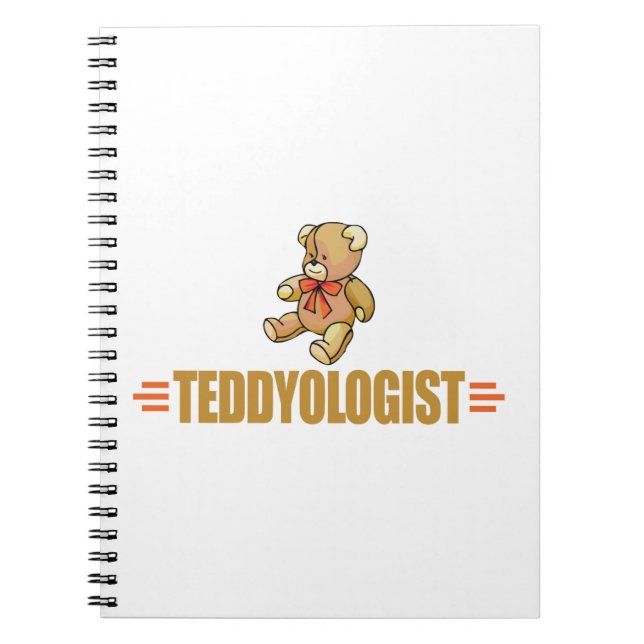 Funny Teddy Bear Spiral Notebook (Front)
