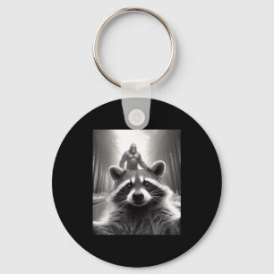 Funny Tee Ed Raccoon Selfie Bigfoot Gift Mens Wome Key Ring