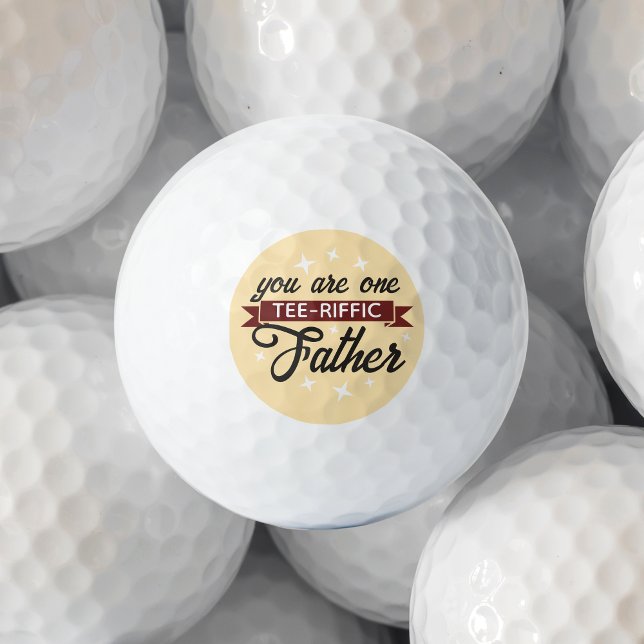 Funny Tee-riffic Fathers Day Golf Balls (Creator Uploaded)