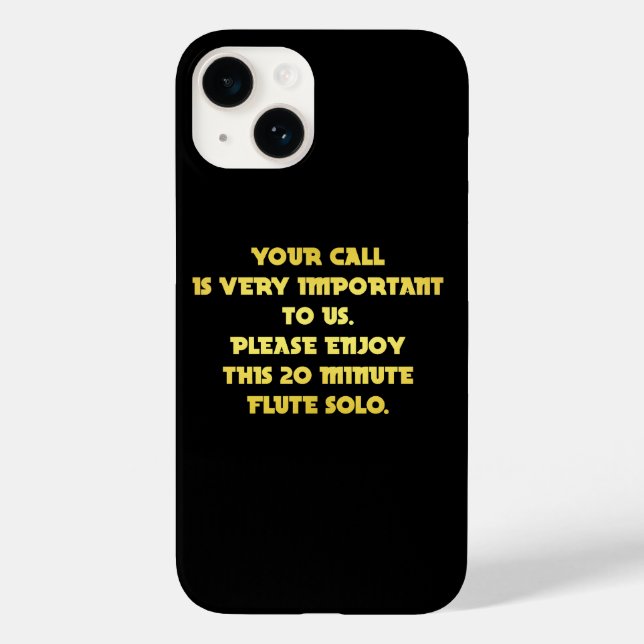 Funny Telephone Customer Service Joke Case-Mate iPhone Case (Back)