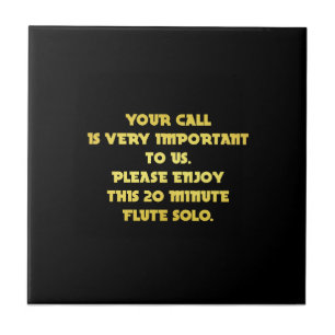 Funny Telephone Customer Service Joke Tile
