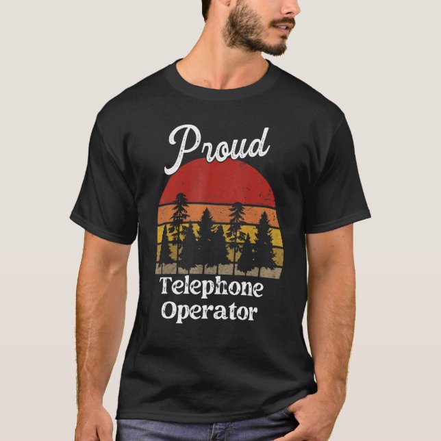 Funny Telephone Operator Shirts Job Title Professi (Front)