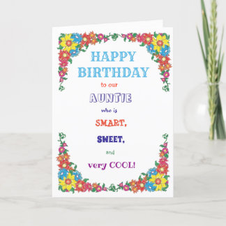 Funny Template for Aunt's Birthday