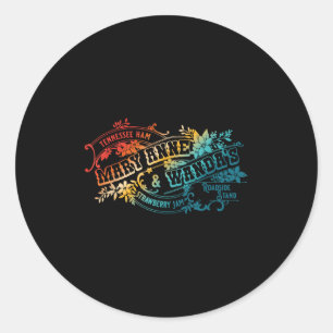 Funny Tennessee-ham Mary Anne & Wanda's Strawb Classic Round Sticker