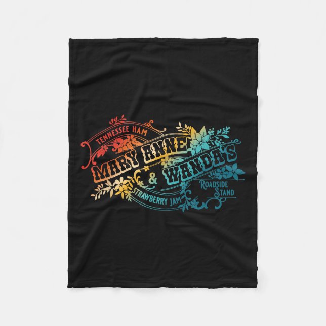 Funny Tennessee-ham Mary Anne &amp; Wandas Strawbe Fleece Blanket (Front)