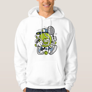 Funny Tennis Ball Cartoon Sport Hoodie