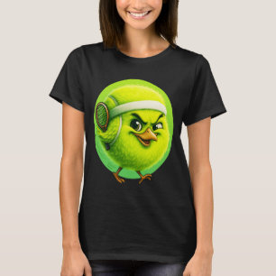 Funny Tennis Bird Cute Kawaii Animal Athlete Carto T-Shirt