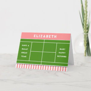 Funny Tennis Birthday Card