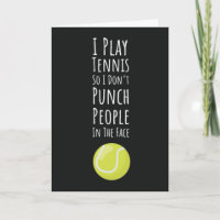 Funny Tennis Cards For Friend Player Athlete Sport
