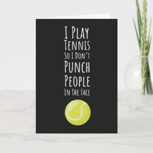 Funny Tennis Cards For Friend Player Athlete Sport