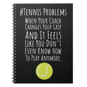 Funny Tennis Coach Gifts From Player Humour Sports Notebook