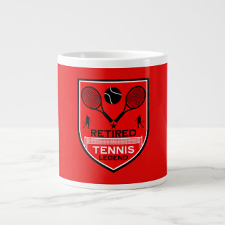 Funny Tennis Player Accessory Gift Large Coffee Mug