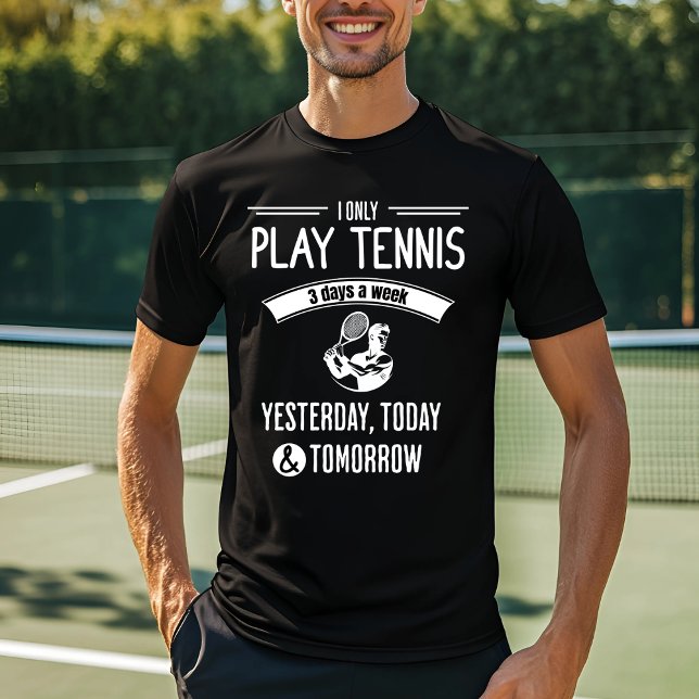 Funny Tennis Player Design T-Shirt (Creator Uploaded)