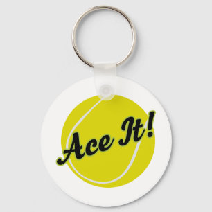 Funny Tennis Player Gift Key Ring