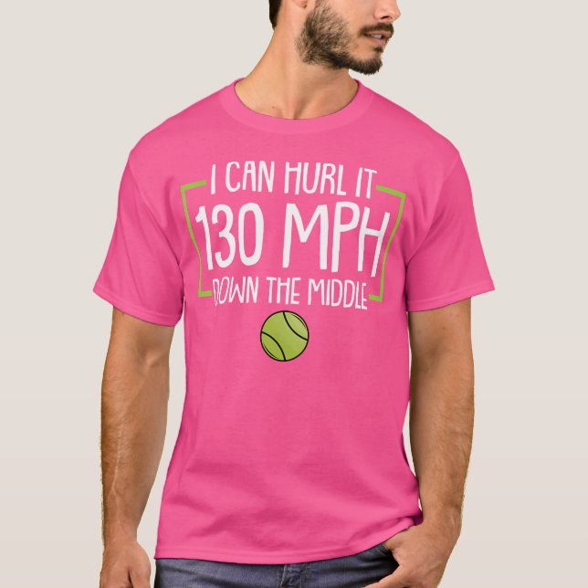 Funny Tennis Player Joke And Tennis Coach Racquet  T-Shirt (Front)