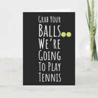 Funny Tennis Team Cards For Players Sports Coach