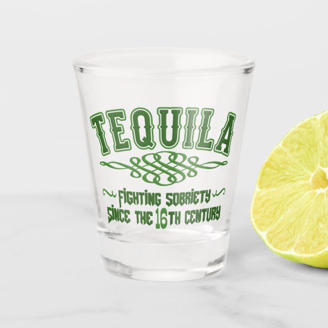 Funny TEQUILA Shot Glass (Front)