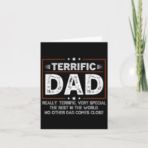 Funny Terrific Dad Donald Trump Happy Fathers Day Card