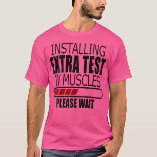 Funny Test Testosterone Therapy Trt Gym Bodybuildi T-Shirt