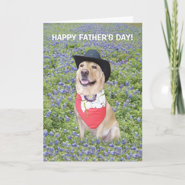 Funny Texas Father's Day Card (Front)