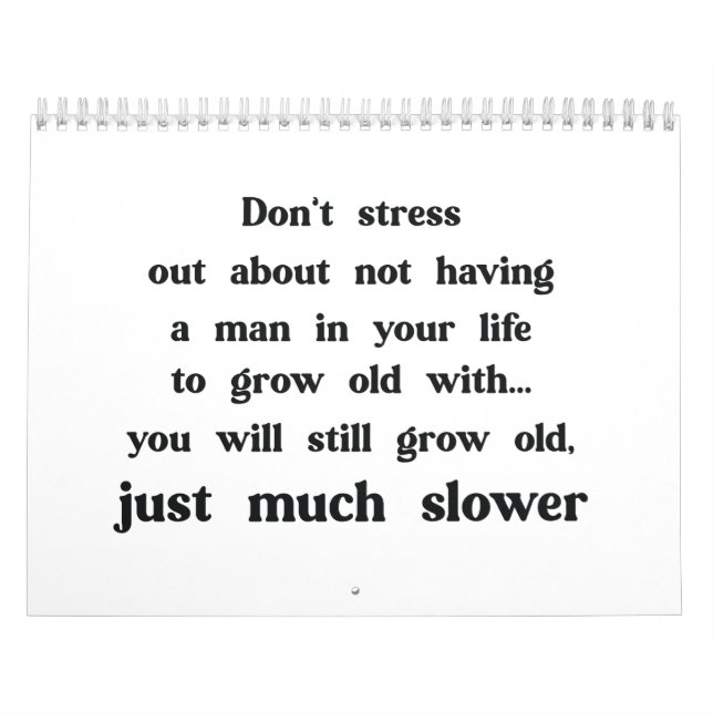Funny text about women and men. calendar (Cover)