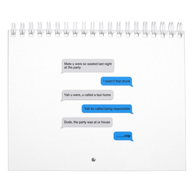 Funny text message calendar (Cover)