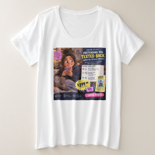 Funny Texting Back Online Course Humour Gift Plus Size T-Shirt