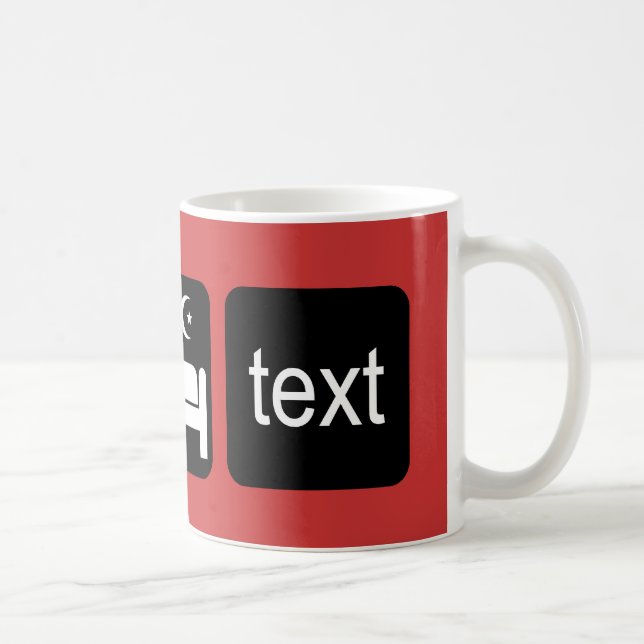 Funny texting coffee mug (Right)