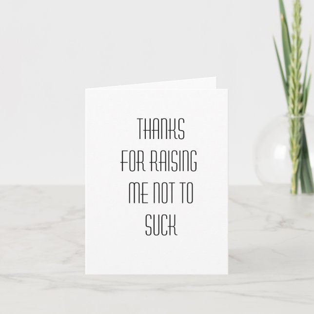 Funny thank you card (Front)