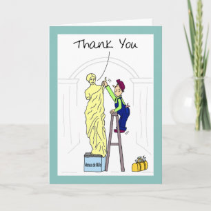 Funny Thank You Card:  Venus Demilo Card