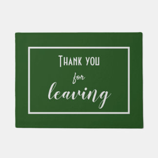 Funny "Thank You For Leaving" Introvert Antisocial Doormat