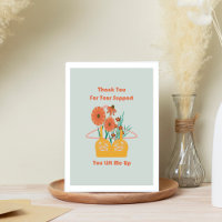 Funny Thank You For the Support Floral Bra 