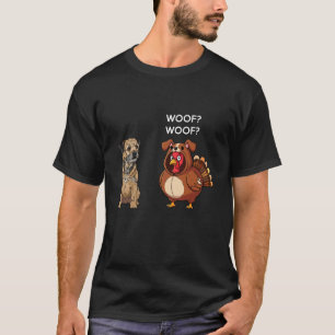 Funny Thanksgiving Border Terrier and Turkey T-Shirt