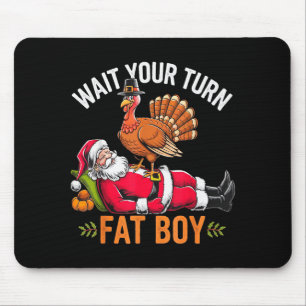 Funny Thanksgiving Christmas Turkey Vs Santa For M Mouse Pad