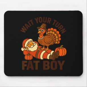 Funny Thanksgiving Christmas Turkey Vs Santa For M Mouse Pad
