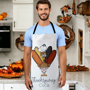 Funny Thanksgiving Cook Turkey Chef Apron