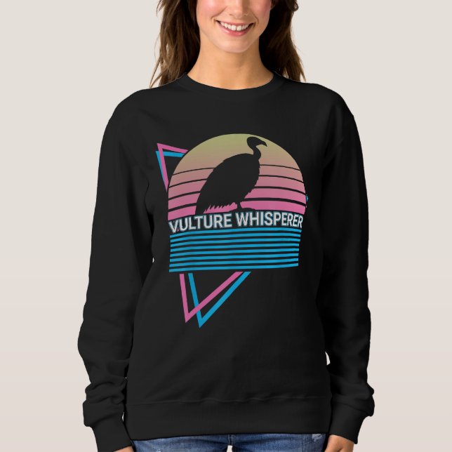 Funny Thanksgiving Day Vulture Retro Vulture Whisp Sweatshirt (Front)