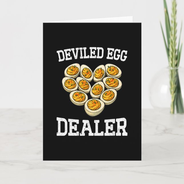 Funny Thanksgiving Deviled Egg Dealer You Know Why Card (Front)
